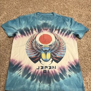 Lucky Brand Journey Blue and Purple Tie-Dye Graphic Tee
